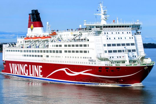 Viking Line's ferry, the M/S Mariella, serves the Stockholm - Helsinki route.